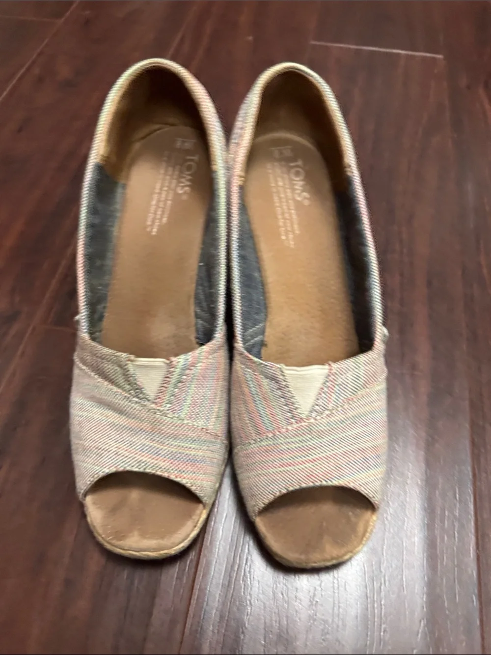 Toms wedge woven